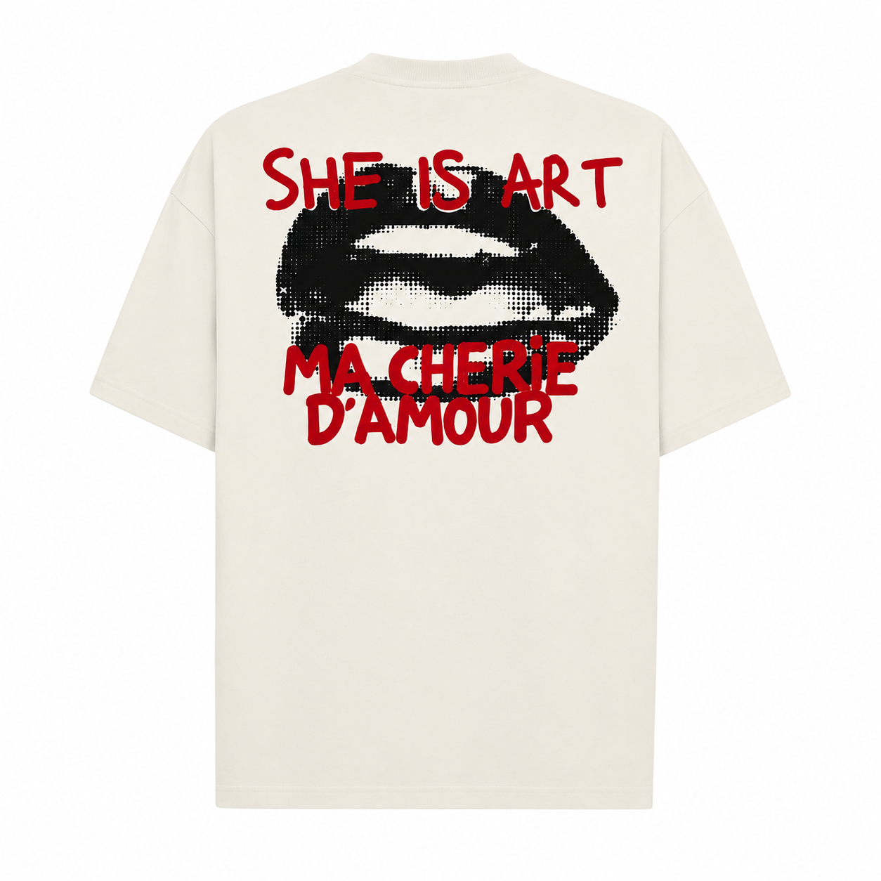 T-shirt Oversize "she is art"