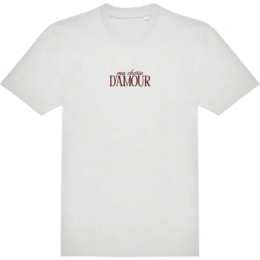 T-shirt  «  ma cherie d’amour » classique