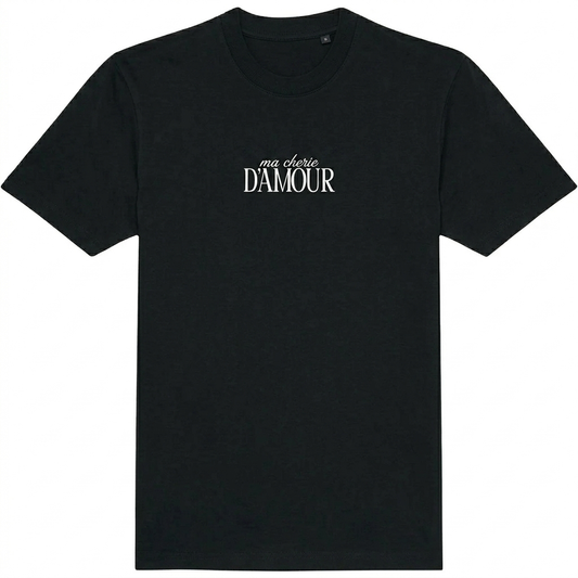 T-shirt  «  ma cherie d’amour » classique